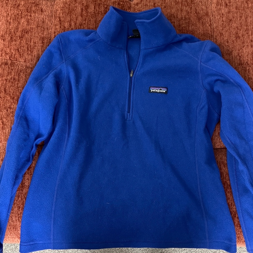 Patagonia Royal Blue Fleece Pullover Size Medium